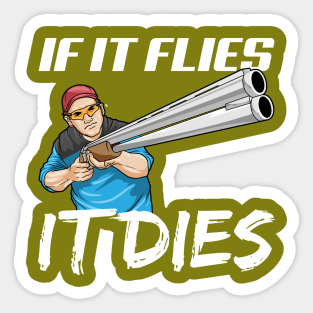 Skeet Shooting Shooter Shotgun Sticker